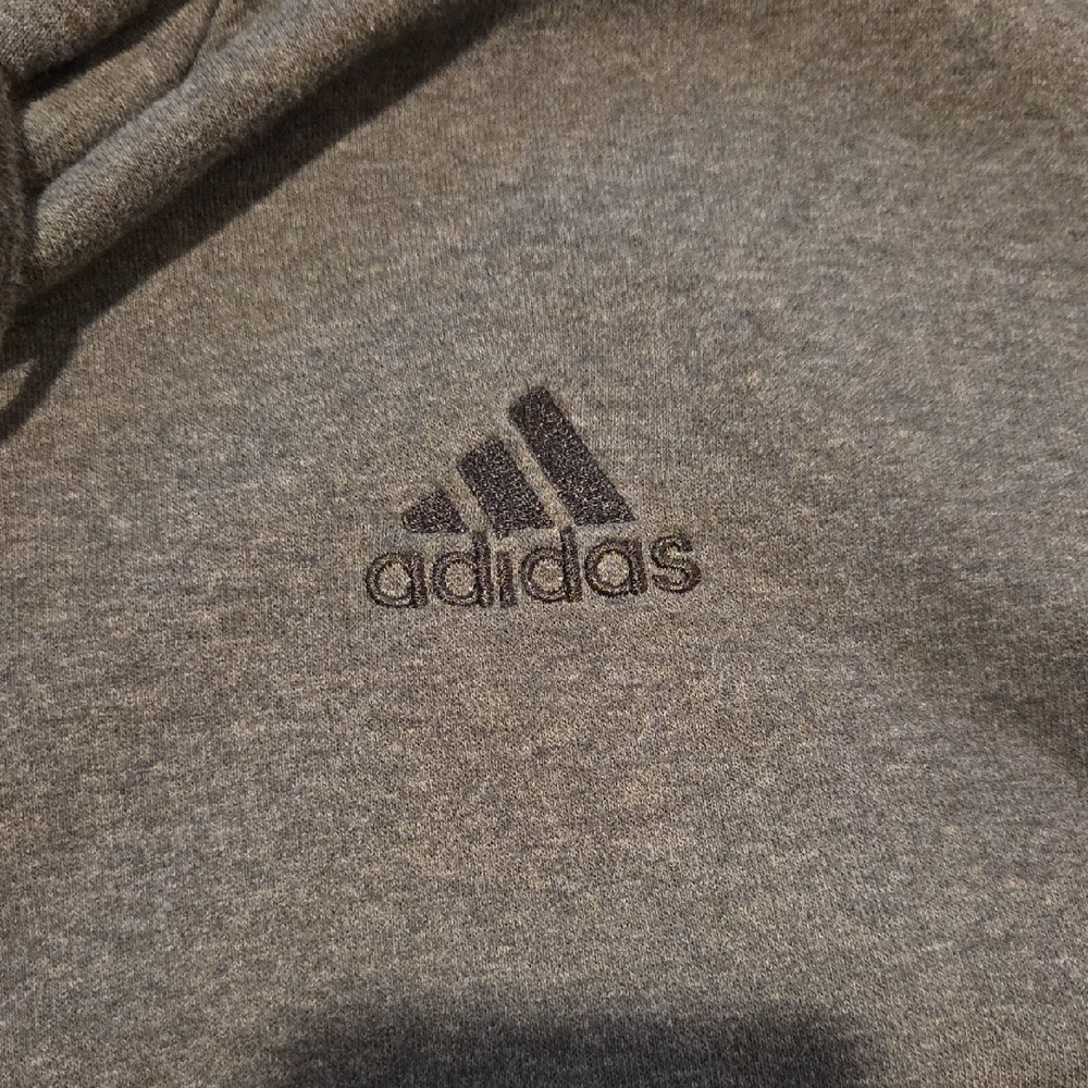 Adidas Men's Charcoal Hoodie - Picture 2 of 3